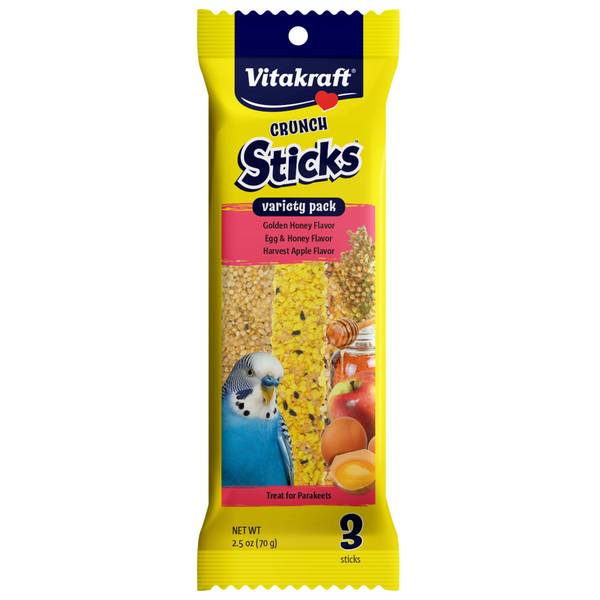 Photo of 2.4 oz Crunch Sticks Parakeet Treat Variety Pack