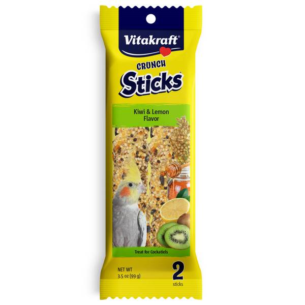 UPC 051233100210 product image for Vitakraft Pet Products 3.5 oz Crunch Sticks Kiwi & Lemon Flavor Cockatiel Treats | upcitemdb.com