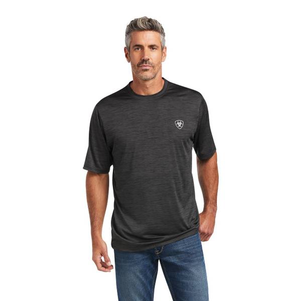 ARIAT Men's Charger Vertical Flag Short Sleeve Tee - 10039553-M | Blain ...