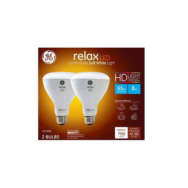 smukke Agent illoyalitet GE Relax HD 8 Watt LED Flood Light Bulb 2-Pack - 93129972 | Blain's Farm &  Fleet