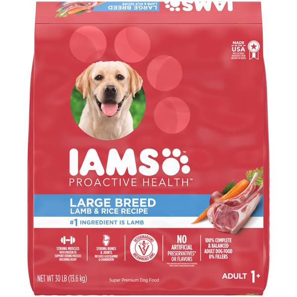 30 lb Adult Large Breed Lamb Rice Recipe Dry Dog Food