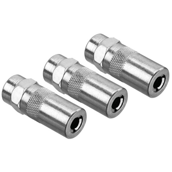 Photo of 3-Pack Heavy-Duty 1/8" NPT Grease Gun Couplers