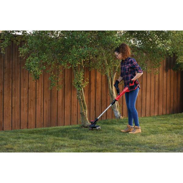 BLACK+DECKER LCC222 20V MAX* Lithium 10 String Trimmer & Hard Surface  Sweeper + 2 Battery Combo Kit 