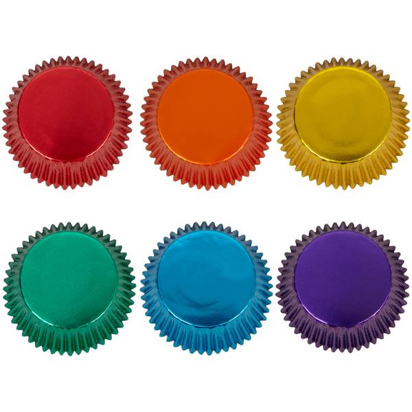 Colored Foil Baking Cups Green