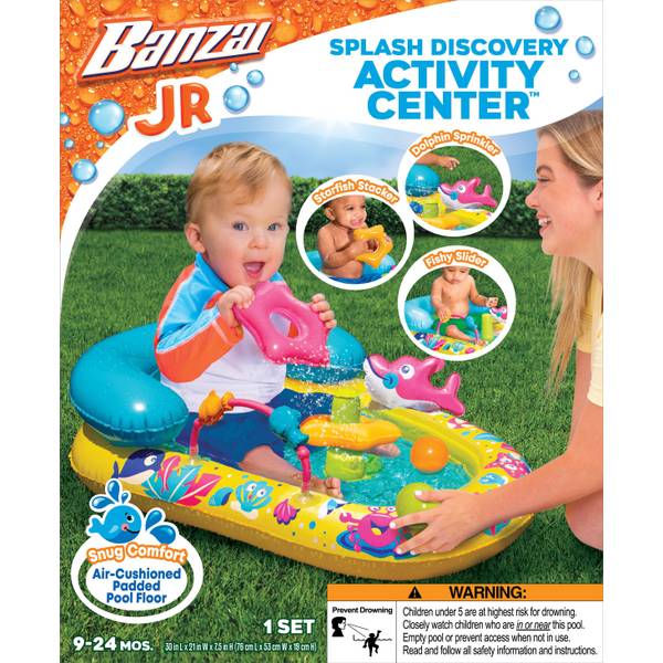 Banzai Jr. Backyard Inflatable Water-Sprinkling Splash Discovery Activity  Center - 40464 | Blain's Farm & Fleet