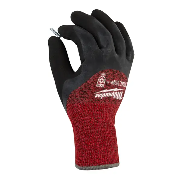 Milwaukee Large High Visibility Cut Level 4 Polyurethane Dipped Gloves  48738942