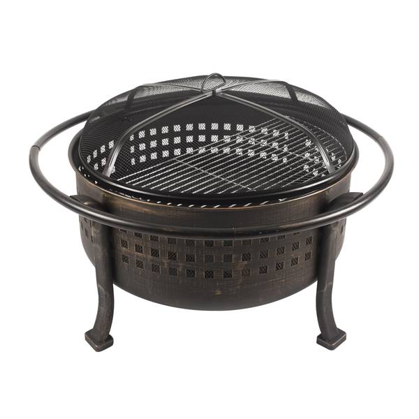 NFL Cleveland Browns Ridge Portable Steel Smokeless Fire Pit, Bag & Spark  Screen Kit, Wood Burning