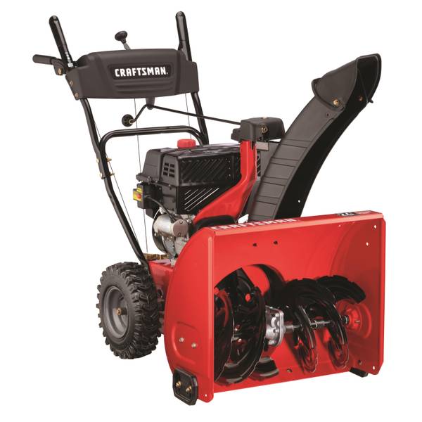 Liberty Red Craftsman 208cc Electric Start 24 Two Stage Gas Snow Blower 