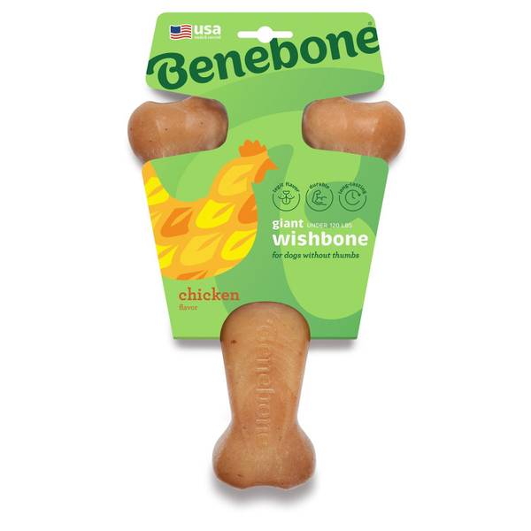 Photo of Giant Wishbone Dog Chew Toy, Chicken Flavor