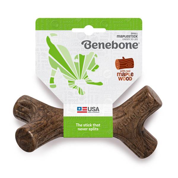 Benebone Peanut Butter Flavor Wishbone Tough Dog Chew Toy, Small < Pets Plus