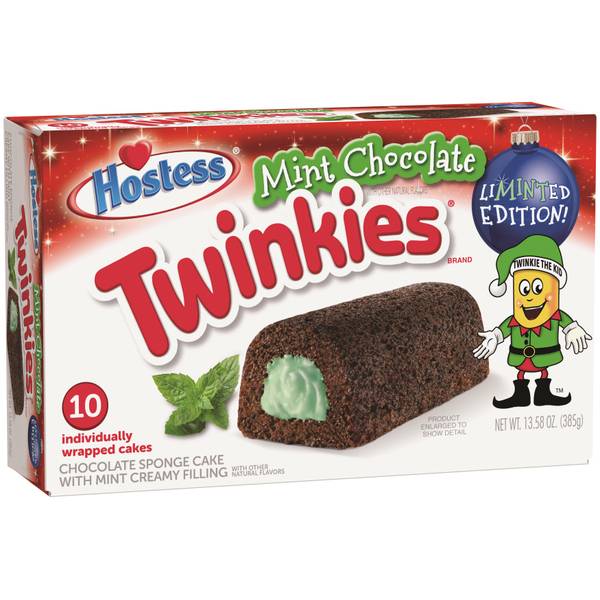 UPC 888109114114 product image for Hostess Holiday Mint Chocolate Twinkies | upcitemdb.com