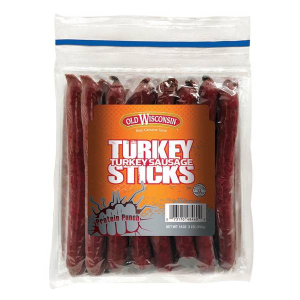 Old Wisconsin 14 oz Twisted Link Turkey Sticks 48460 Blain's Farm