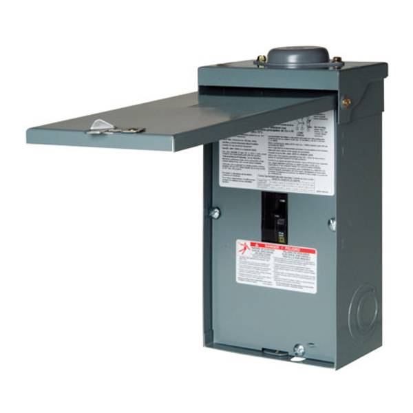 Square D QO 100 Amp 2-Pole Outdoor Circuit Breaker Enclosure with QO2100 Breaker Included