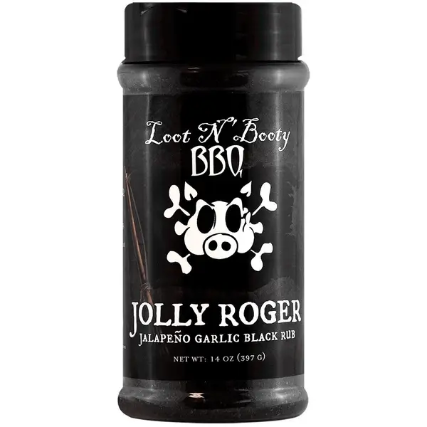 Loot N' Booty 14 oz Jolly Roger Jalapeno Garlic Rub - 714060