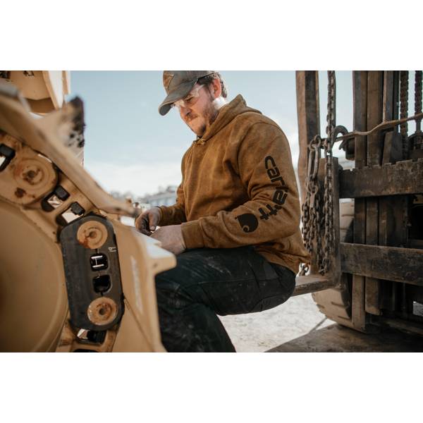 Carhartt Men's Loose Fit Midweight Logo Sleeve Graphic