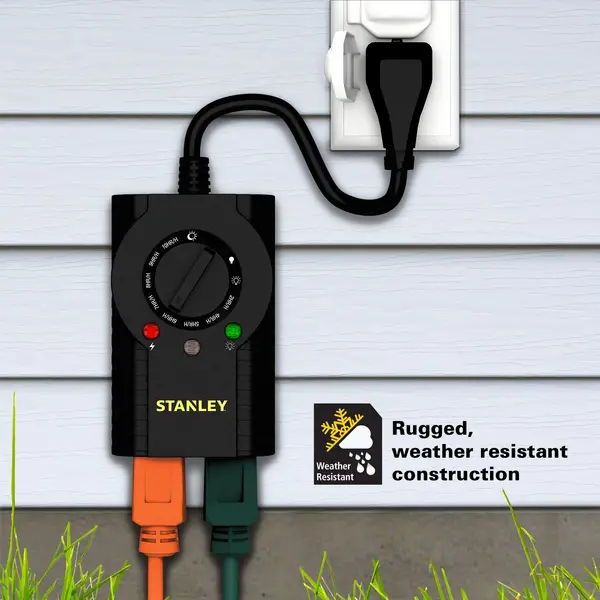 Stanley 2-Outlet Digital Photo Cell Countdown Timer