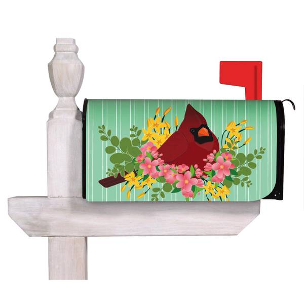 Evergreen Enterprises Spring Floral Cardinal Mailbox Cover - 56764 ...