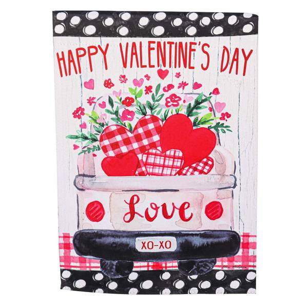 Photo of Love Truck Garden Suede Flag