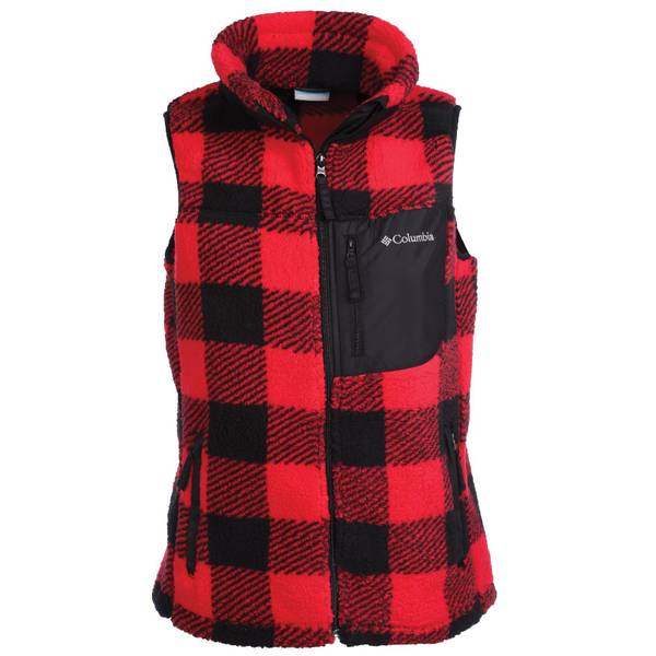 Columbia plaid vest on sale womens