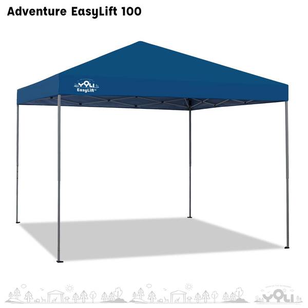 YOLI 10'x10' Adventure EasyLift Instant Canopy - ADVELBLBK100