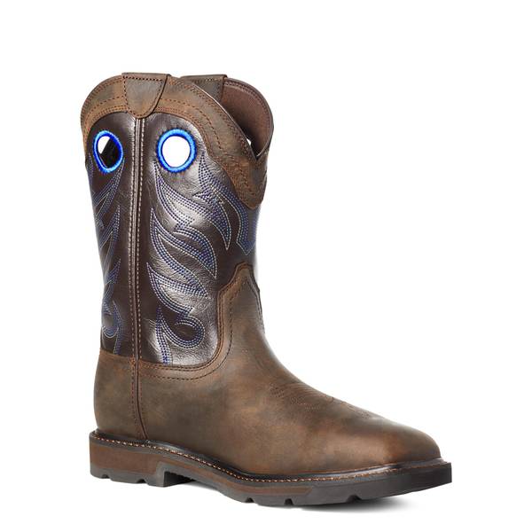 Photo of Men's Groundwork Wide Square Toe Steel Toe Waterproof Work Boots