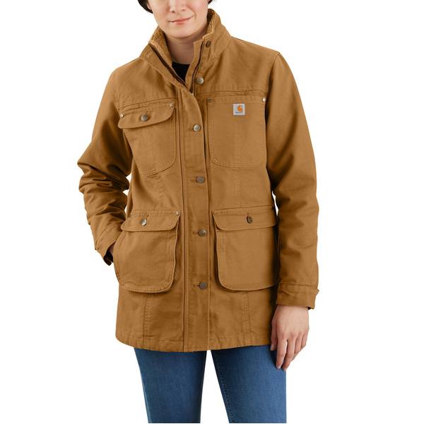 Carhartt Women's Loose Fit Weathered Duck Coat - 105512-BLK