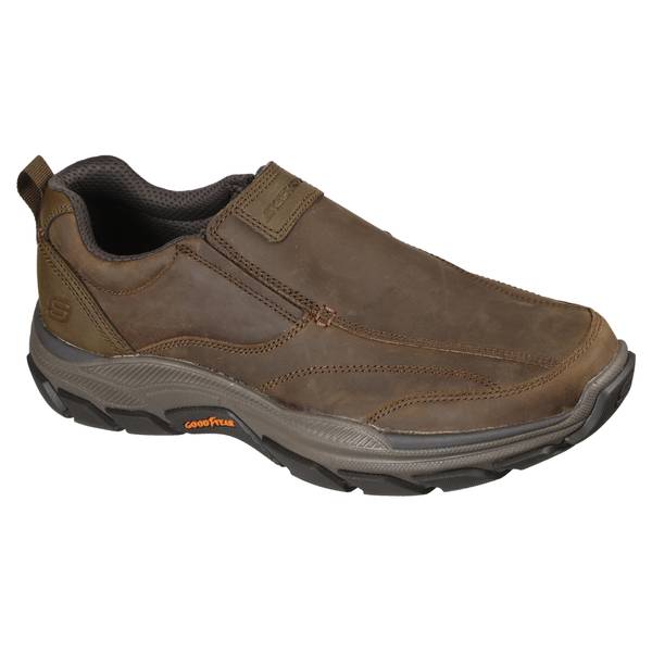 Skechers Men's Respected-Lowry Leather Slip-On Shoe - 204436W-DSRT-8W ...