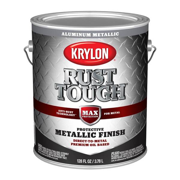 Krylon 1 Gallon Metallic Aluminum Rust Tough Rust Preventative Brush-On ...