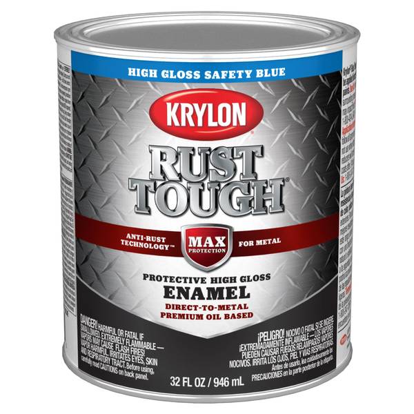 Krylon Rust Tough Enamel Gloss Safety Blue - K09715008 | Blain's Farm