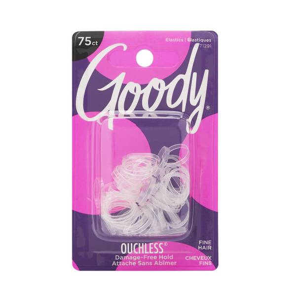 Goody Ouchless Elastics, Fine Hair - 75 elastics