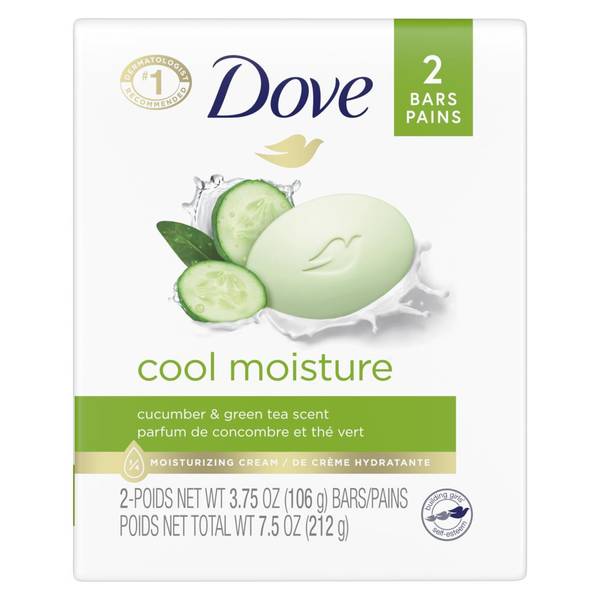 Photo of 2-Count Cool Moisture Cucumber and Green Tea Bar Soap