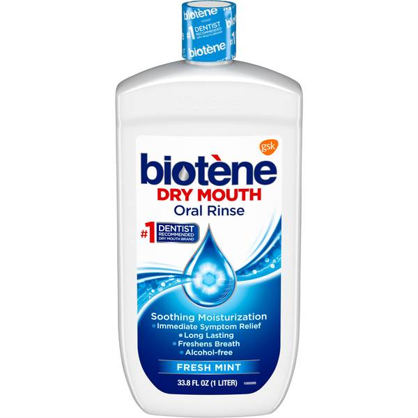 Photo of 33.8 fl oz Fresh Mint Oral Rinse Mouthwash for Dry Mouth