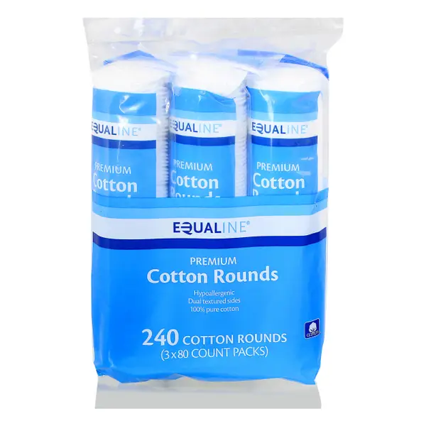  Basics Hypoallergenic 100% Cotton Rounds, 600 Count (6  Packs of 100)