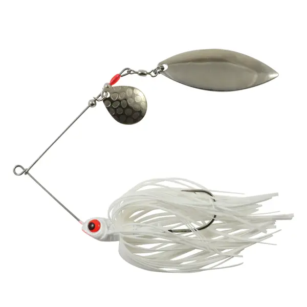 BOOYAH Blade Tandem Spinnerbait White Chartreuse 3/8 oz. 