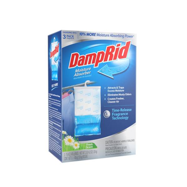 DampRid Drop-In Tab Moisture Absorber Starter Kit, Fresh Scent