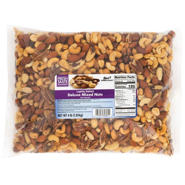 Blain's Farm & Fleet 64 oz Roasted Less Salt Deluxe Mixed Nuts - 804691 ...