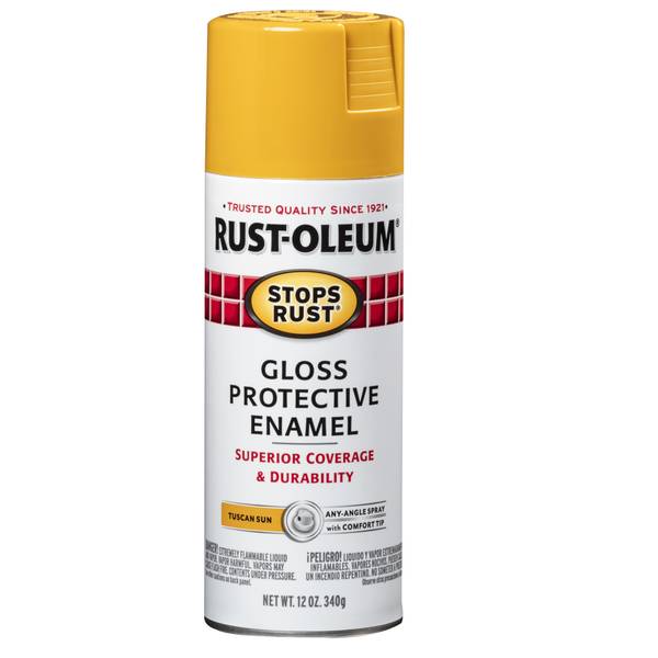 Rust-Oleum 12 oz Stops Rust Tuscan Sun Gloss Enamel Spray Paint