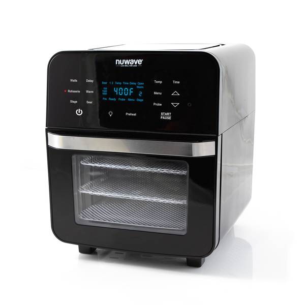 NUWAVE Brio 3-Quart Digital Air Fryer With Bonus Pan and Frying Rack with  One-Touch Digital Controls, 6 Easy Presets, Precise Temperature Control