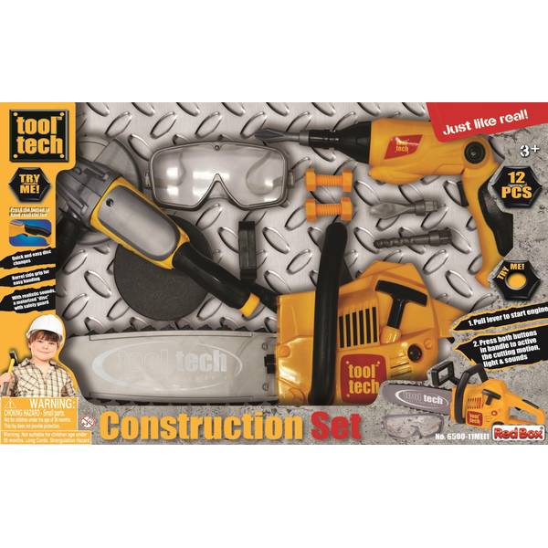 Tool Tech Construction Playset with 3 Powerized Tools 65217 Blain's