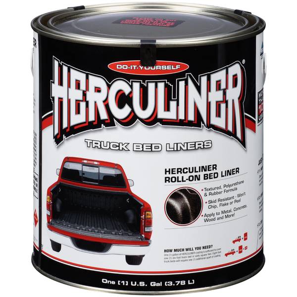Herculiner Professional Grade Bed Liner Spray Kit – Includes Mounting Hardware