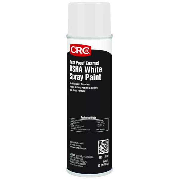 CRC 20 oz OSHA White Rust Proof Enamel Spray Paint - 18106 | Blain's ...