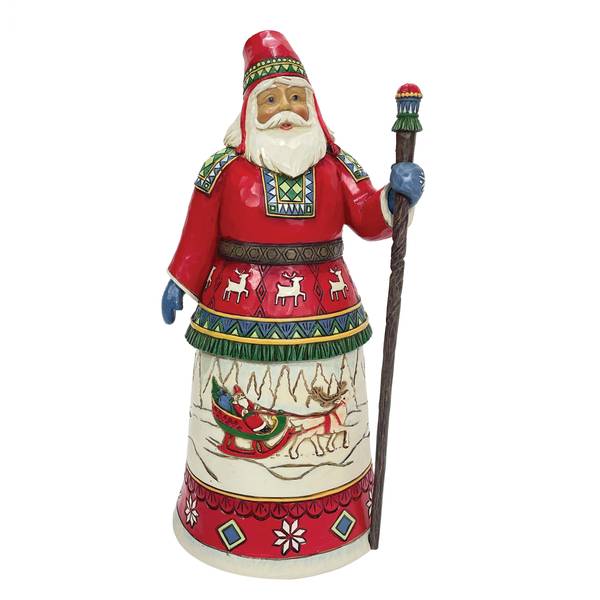 Jim Shore Lapland Santa Figurine - 6010814 | Blain's Farm & Fleet