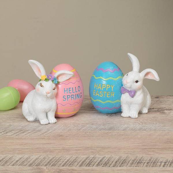 Gerson Bunny with Easter Eggs Figurine Assortment - 2625390 | Blain's ...