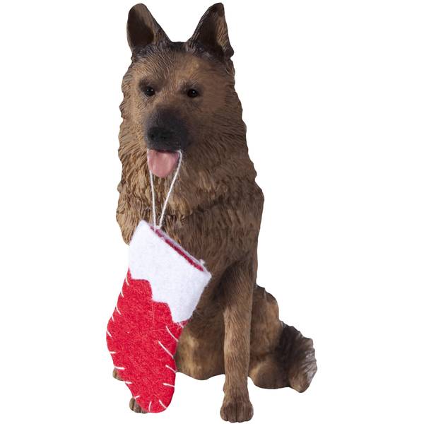 Sandicast Standing German Shepherd Christmas Ornament