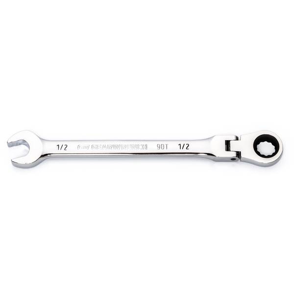 Photo of 1/2" 12 Point Flex-Head Ratcheting Wrench