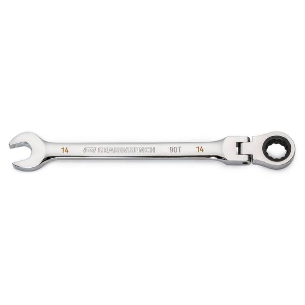 Photo of 14mm 12 Point Flex-Head Ratcheting Wrench