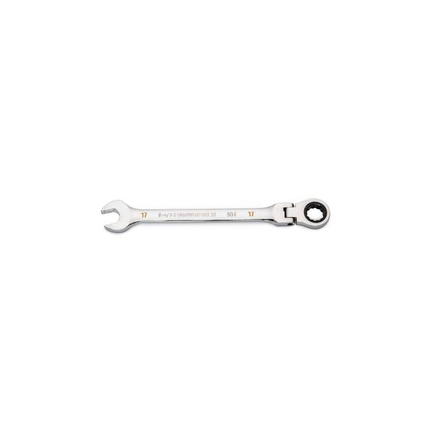 Photo of 17mm 12 Point Flex-Head Ratcheting Wrench