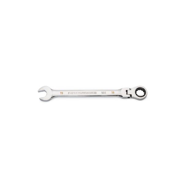 Photo of 19mm 12 Point Flex-Head Ratcheting Wrench