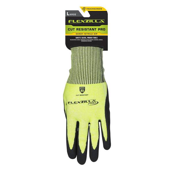Flexzilla Gartenhandschuhe Mit Crinkle Latex – Größe L, Grau/grün