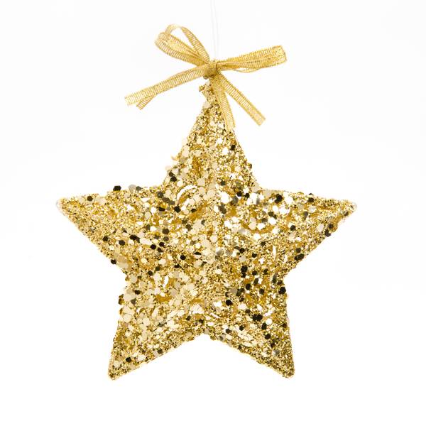 Photo of Star Ornament, Gold, 4.75"